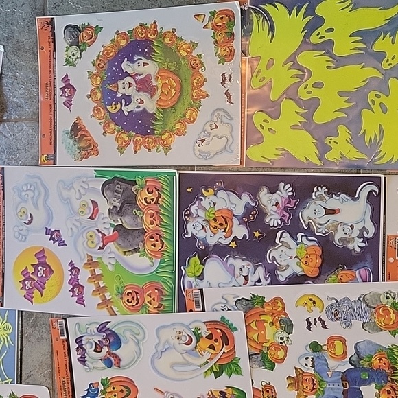 Huge lot Halloweeen decoration stickers bundle removable Window sticker sealed - Picture 4 of 9